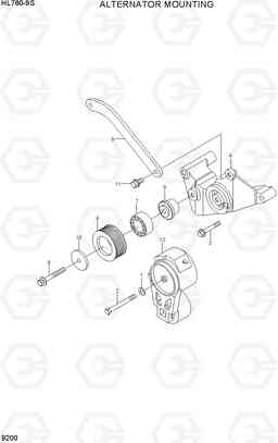 9200 ALTERNATOR MOUNTING HL780-9S, Hyundai