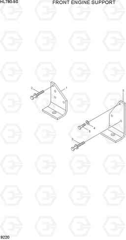 9220 FRONT ENGINE SUPPORT HL780-9S, Hyundai