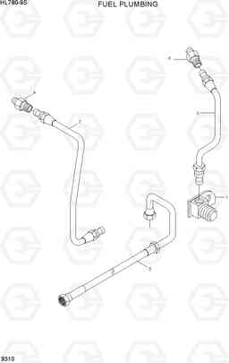 9310 FUEL PLUMBING HL780-9S, Hyundai