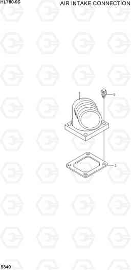 9340 AIR INTAKE CONNECTION HL780-9S, Hyundai