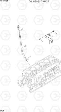 9420 OIL LEVEL GAUGE HL780-9S, Hyundai