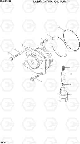 9430 LUBRICATING OIL PUMP HL780-9S, Hyundai