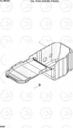 9440 OIL PAN NOISE PANEL HL780-9S, Hyundai