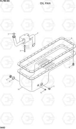 9460 OIL PAN HL780-9S, Hyundai