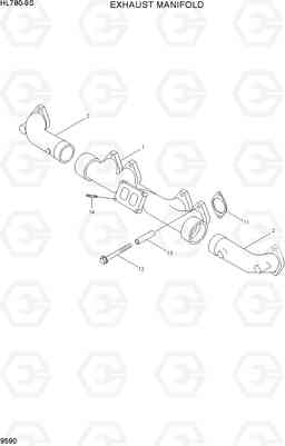 9590 EXHAUST MANIFOLD HL780-9S, Hyundai