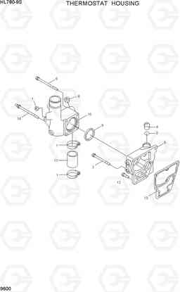 9600 THERMOSTAT HOUSING HL780-9S, Hyundai