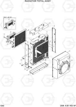 1040 RADIATOR TOTAL ASSY HL780-3A, Hyundai