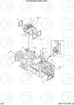 1100 EVAPORATOR UNIT HL780-3A, Hyundai