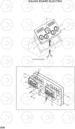 2030 GAUGE BOARD ELECTRIC HL780-3A, Hyundai