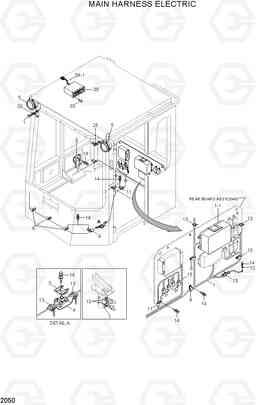 2050 MAIN HARNESS ELECTRIC HL780-3A, Hyundai