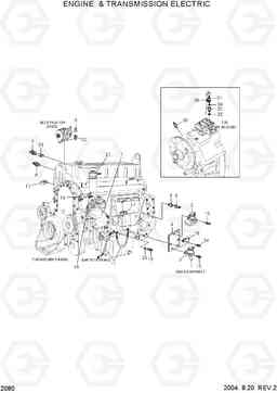 2080 ENGINE & TRANSMISSION ELECTRIC HL780-3A, Hyundai
