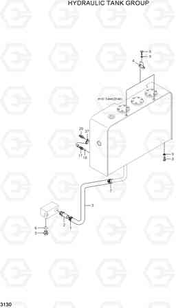 3130 HYDRAULIC TANK GROUP HL780-3A, Hyundai