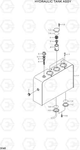 3140 HYDRAULIC TANK ASSY HL780-3A, Hyundai