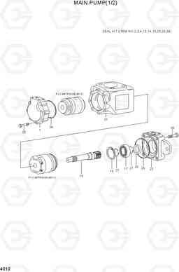 4010 MAIN PUMP(1/2) HL780-3A, Hyundai