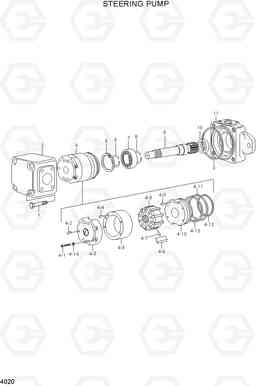 4020 STEERING PUMP HL780-3A, Hyundai