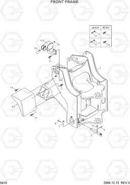 5010 FRONT FRAME HL780-3A, Hyundai