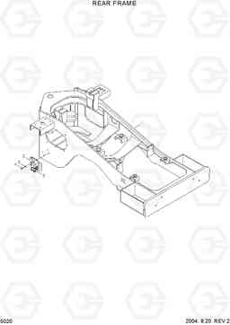 5020 REAR FRAME HL780-3A, Hyundai