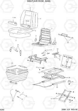 5203 SEAT(AIR RIDE, KAB) HL780-3A, Hyundai