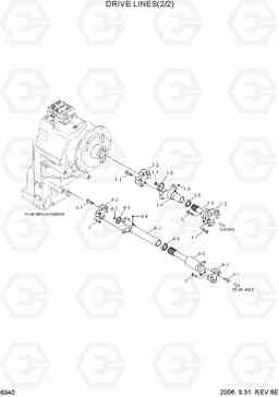 6040 DRIVE LINES(2/2) HL780-3A, Hyundai