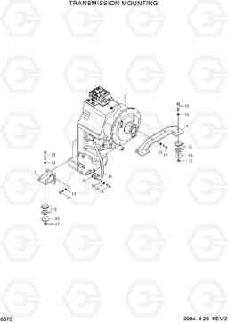 6070 TRANSMISSION MOUNTING HL780-3A, Hyundai