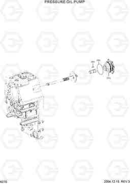 6270 PRESSURE OIL PUMP HL780-3A, Hyundai