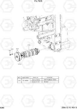 6280 FILTER HL780-3A, Hyundai