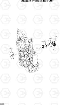 6300 EMERGENCY STEERING PUMP HL780-3A, Hyundai