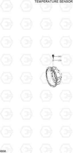 6330 TEMPERATURE SENSOR HL780-3A, Hyundai