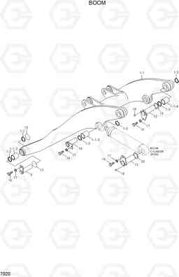 7020 BOOM HL780-3A, Hyundai