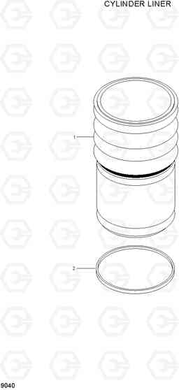 9040 CYLINDER LINER HL780-3A, Hyundai