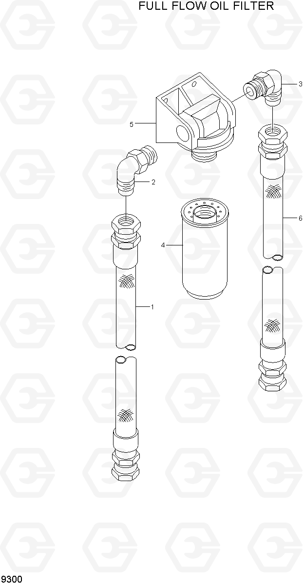 9300 FULL FLOW OIL FILTER HL780-3A, Hyundai