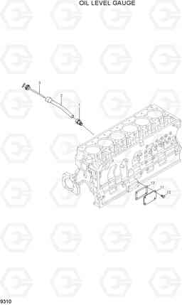 9310 OIL LEVEL GAUGE HL780-3A, Hyundai