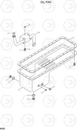 9330 OIL PAN HL780-3A, Hyundai