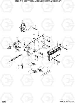 9340 ENGINE CONTROL MODULE(ECM) & COOLER HL780-3A, Hyundai