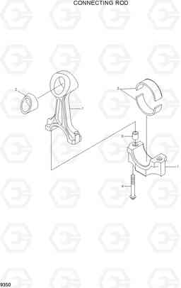 9350 CONNECTING ROD HL780-3A, Hyundai