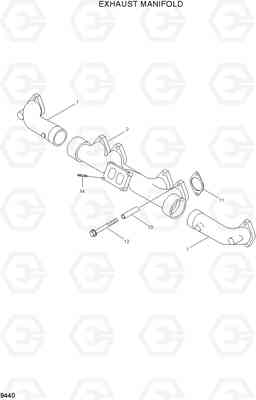 9440 EXHAUST MANIFOLD HL780-3A, Hyundai