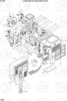 1080 AIRCON & HEATER UNIT SL760, Hyundai