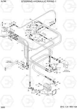 3050 STEERING HYDRAULIC PIPING 1 SL760, Hyundai