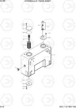 3110 HYDRAULIC TANK ASSY SL760, Hyundai