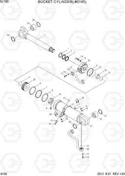 4130 BUCKET CYLINDER(-#0145) SL760, Hyundai