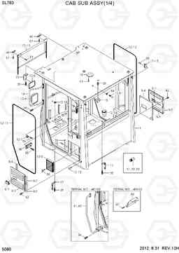 5080 CAB SUB ASSY(1/4) SL760, Hyundai