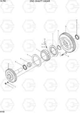 6150 2ND SHAFT GEAR SL760, Hyundai