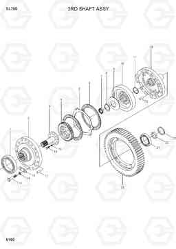 6160 3RD SHAFT ASSY SL760, Hyundai