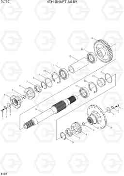 6170 4TH SHAFT ASSY SL760, Hyundai