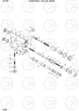 6190 CONTROL VALVE ASSY SL760, Hyundai