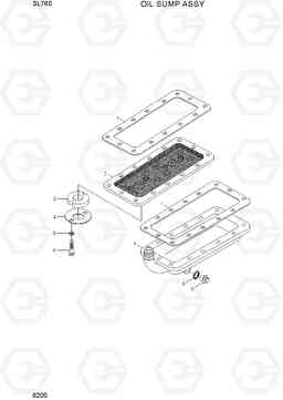 6200 OIL SUMP ASSY SL760, Hyundai