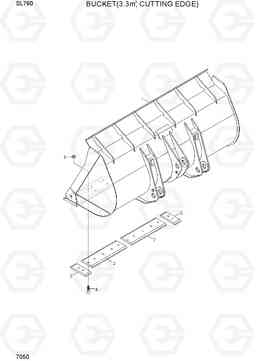 7050 BUCKET(3.3M3, CUTTING EDGE) SL760, Hyundai