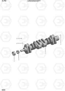 9090 CRANKSHAFT SL760, Hyundai