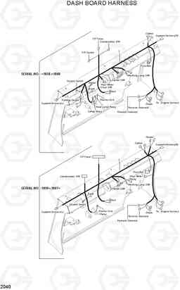 2040 DASH BOARD HARNESS HLF15/18II, Hyundai