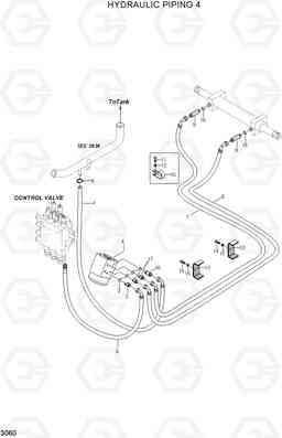 3060 HYDRAULIC PIPING 4 HLF15/18II, Hyundai